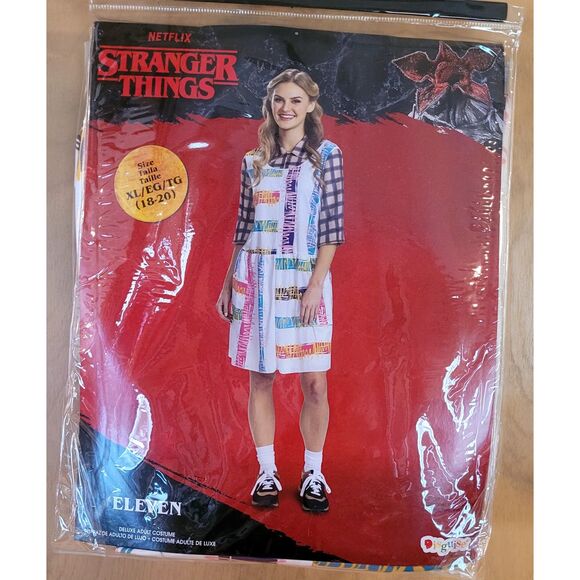 Halloween Women's NetFlix Stranger Things Female Costume XLarge 18-20 Plus Dress - Picture 2 of 2